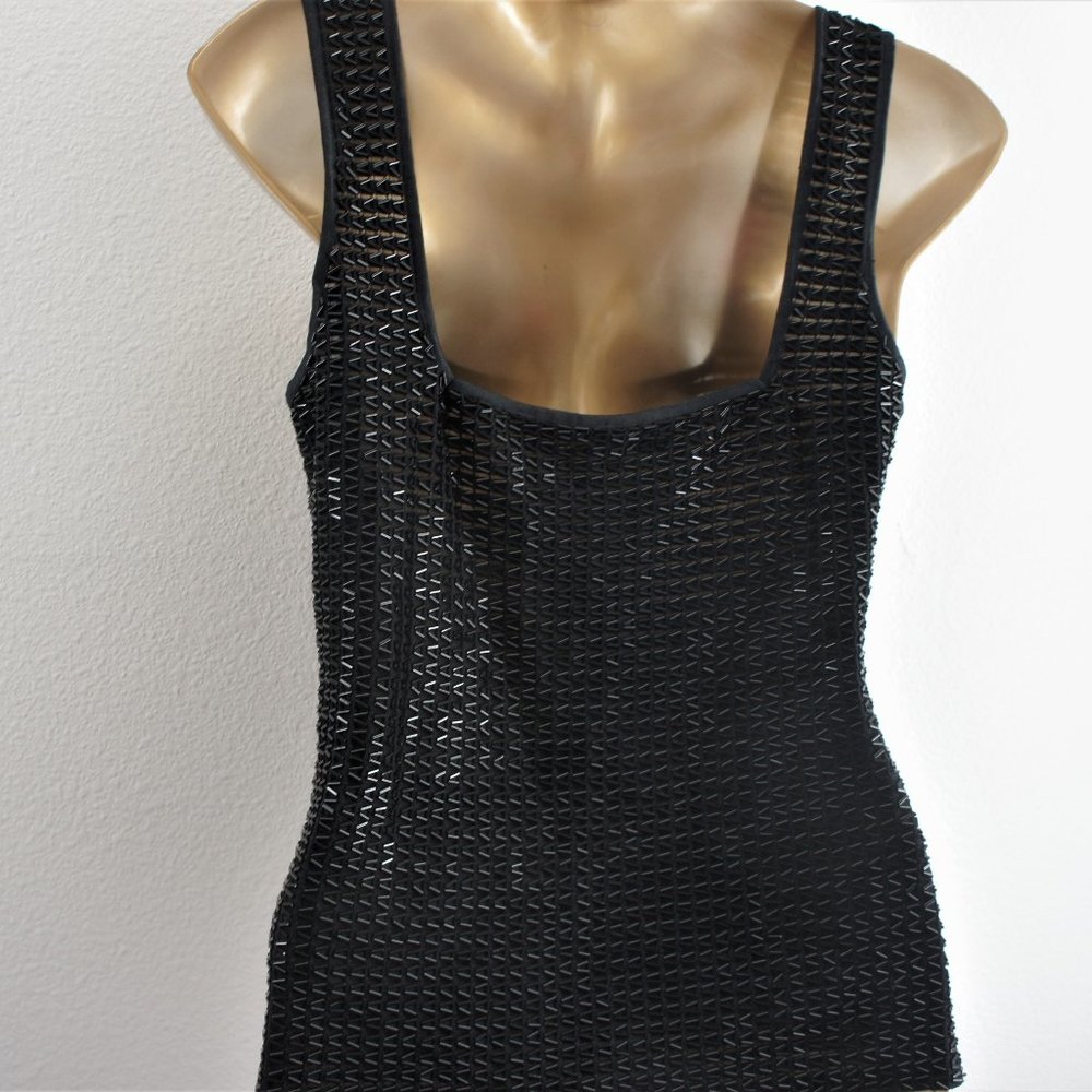 Cache Beaded Tank Top Size L - image 4